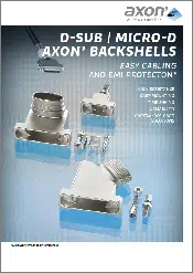 axon-d-sub-micro-d-backshells datasheet