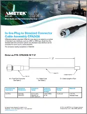 CPA2438-Over-Mold-In-Line-Standard-Plug datasheet